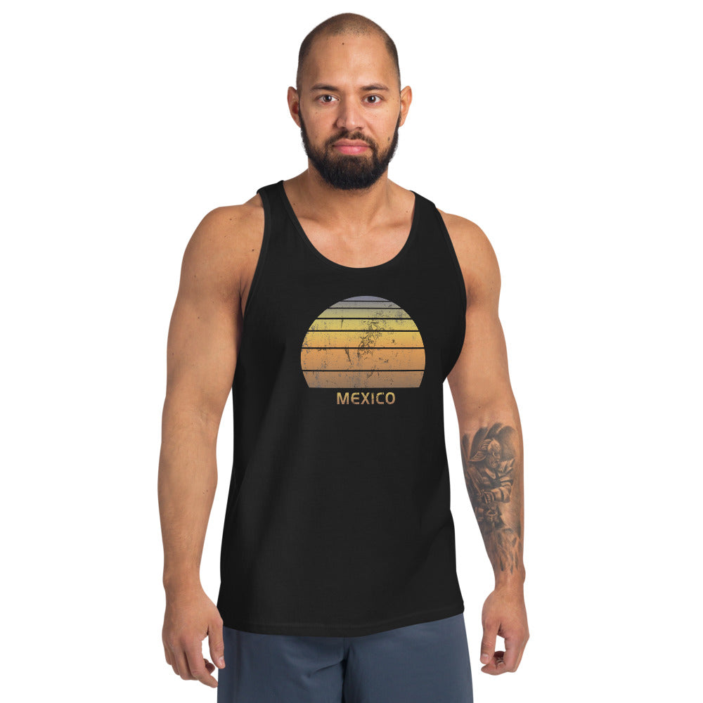 Retro Mexico Mexican Beach Vacation Souvenir Unisex Tank Top