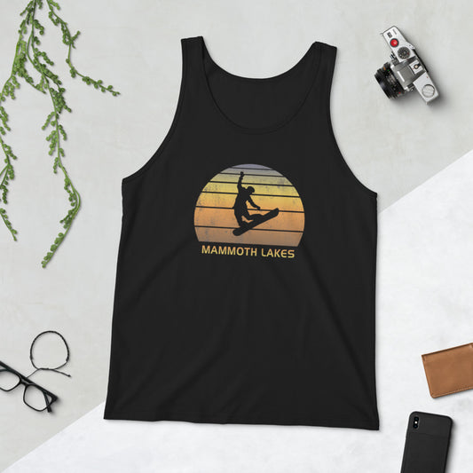 Retro Mammoth Lakes California Snowboarding Fan Unisex Tank Top