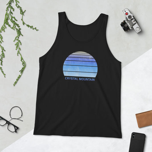 Retro Crystal Mountain Skiing Fan Unisex Tank Top