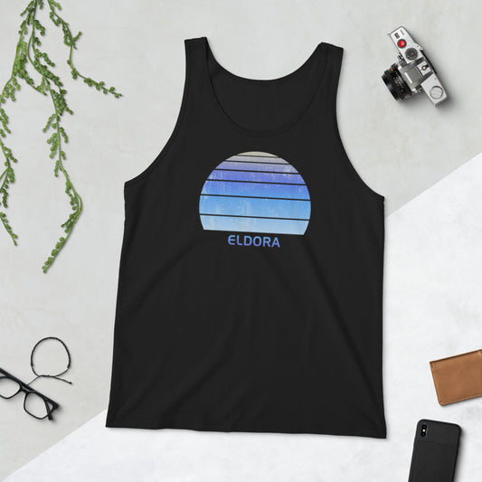 Retro Eldora Colorado Ski Skiing Fan Unisex Tank Top