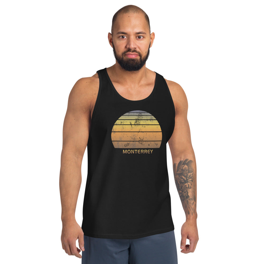 Retro Monterrey Mexico Unisex Tank Top