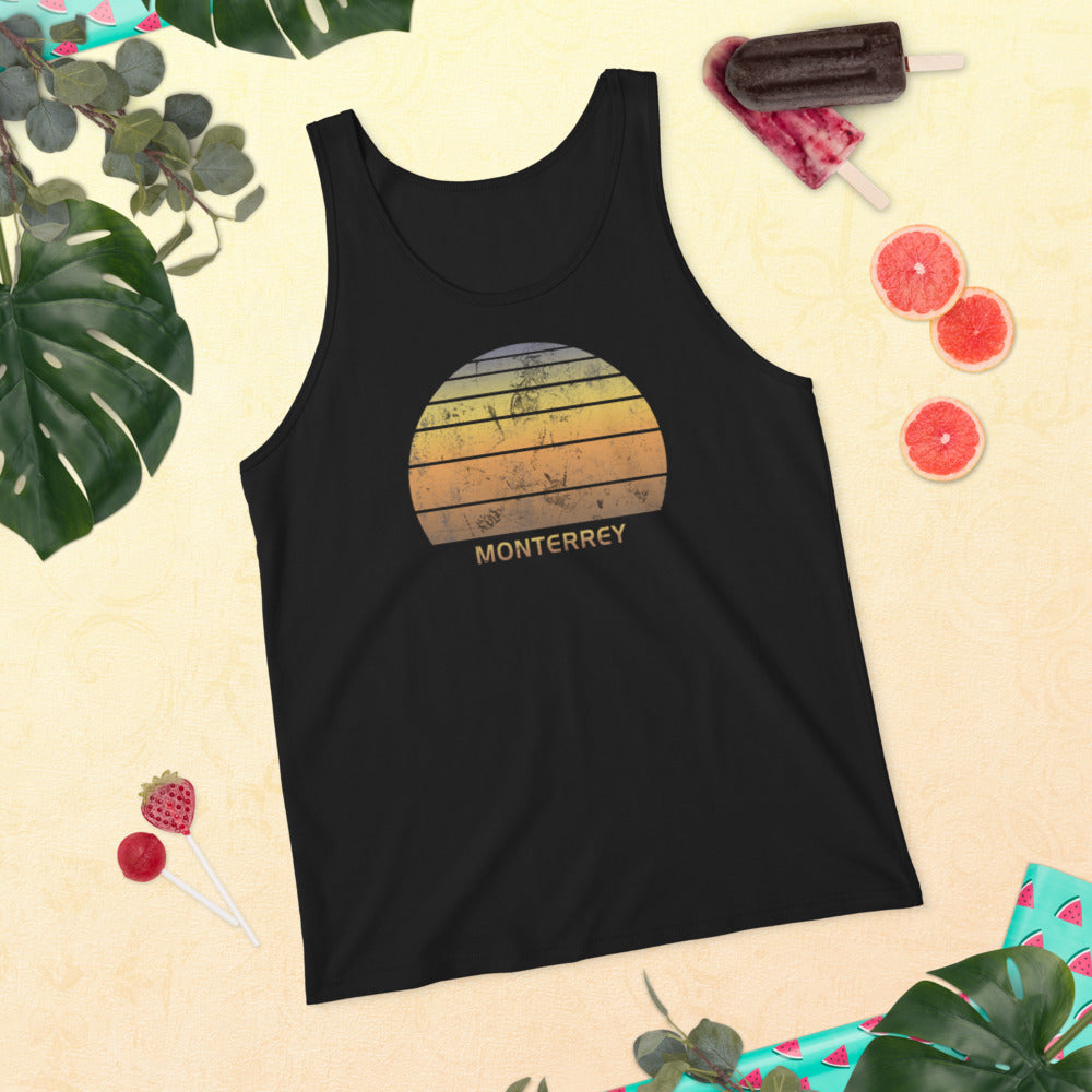 Retro Monterrey Mexico Unisex Tank Top