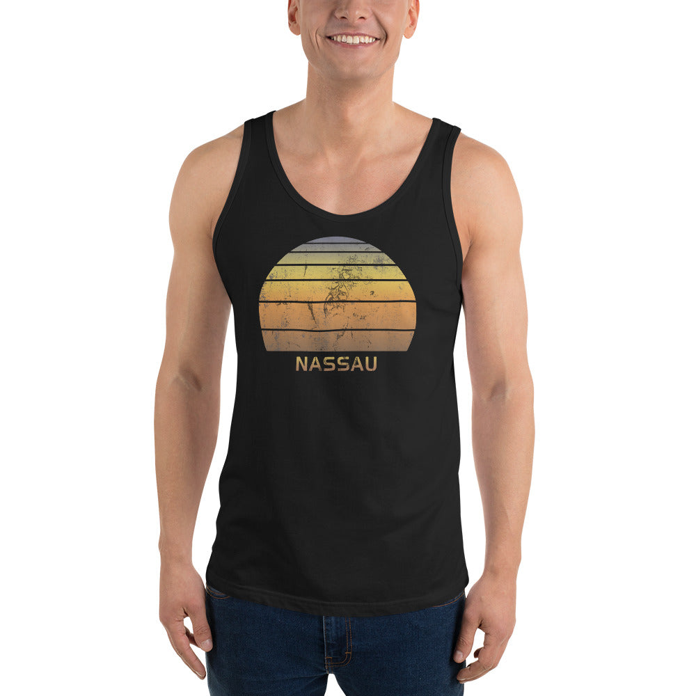 Retro Nassau Bahamas  Beach Vacation Souvenir Unisex Tank Top