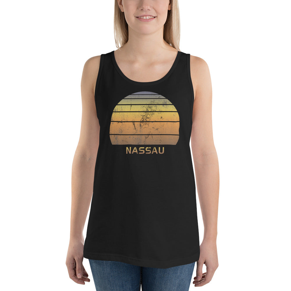 Retro Nassau Bahamas  Beach Vacation Souvenir Unisex Tank Top