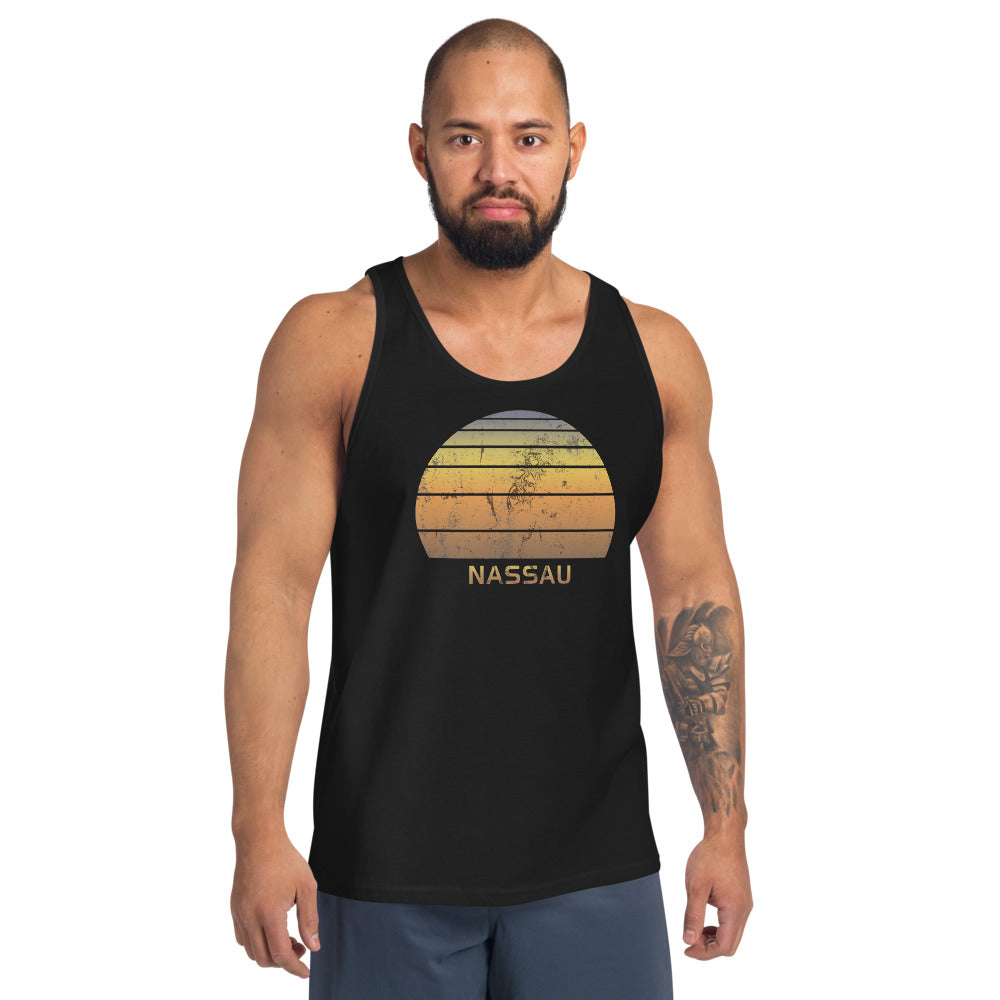 Retro Nassau Bahamas  Beach Vacation Souvenir Unisex Tank Top