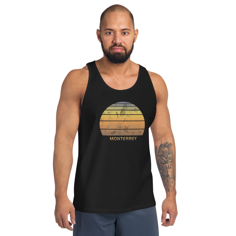 Retro Monterrey Mexico Unisex Tank Top