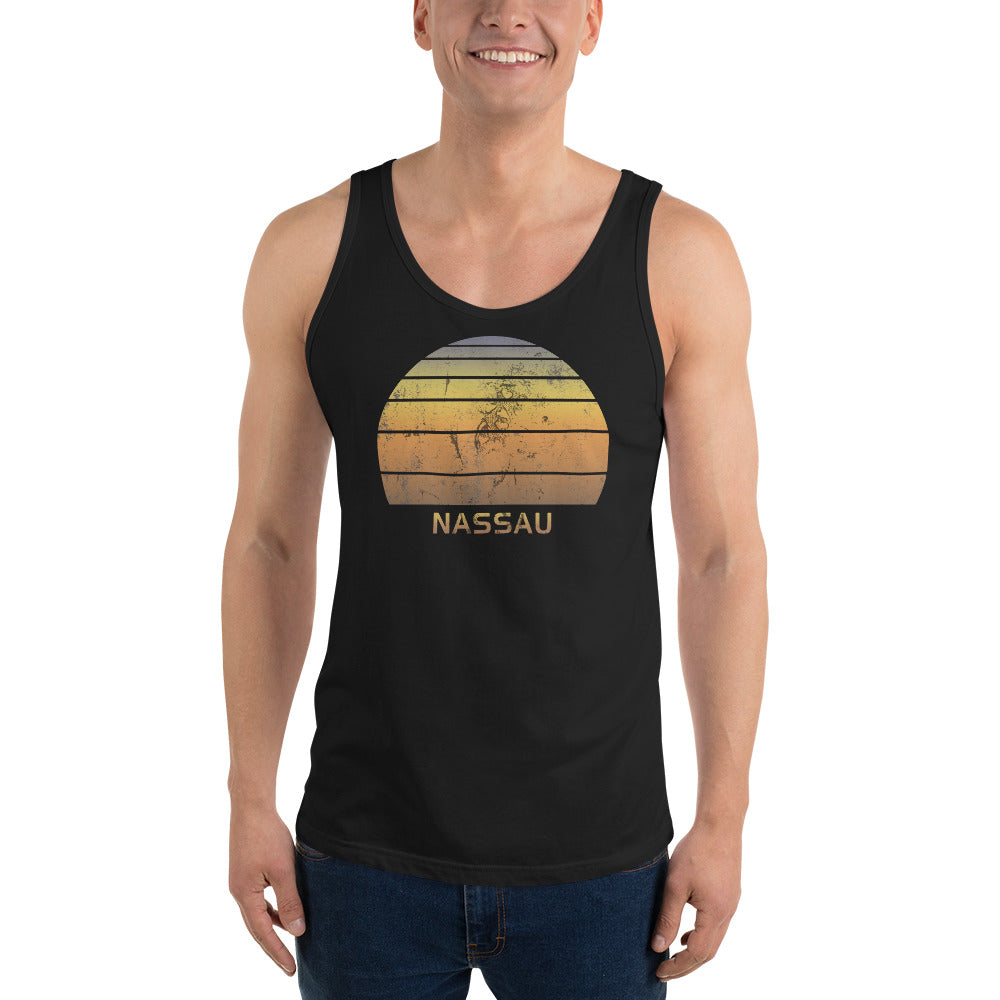 Retro Nassau Bahamas  Beach Vacation Souvenir Unisex Tank Top