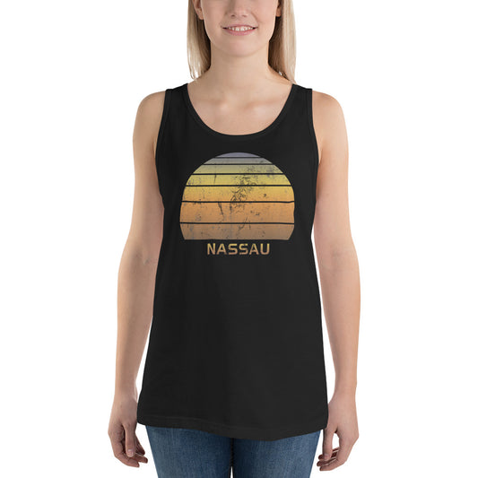 Retro Nassau Bahamas Beach Vacation Souvenir Unisex Tank Top