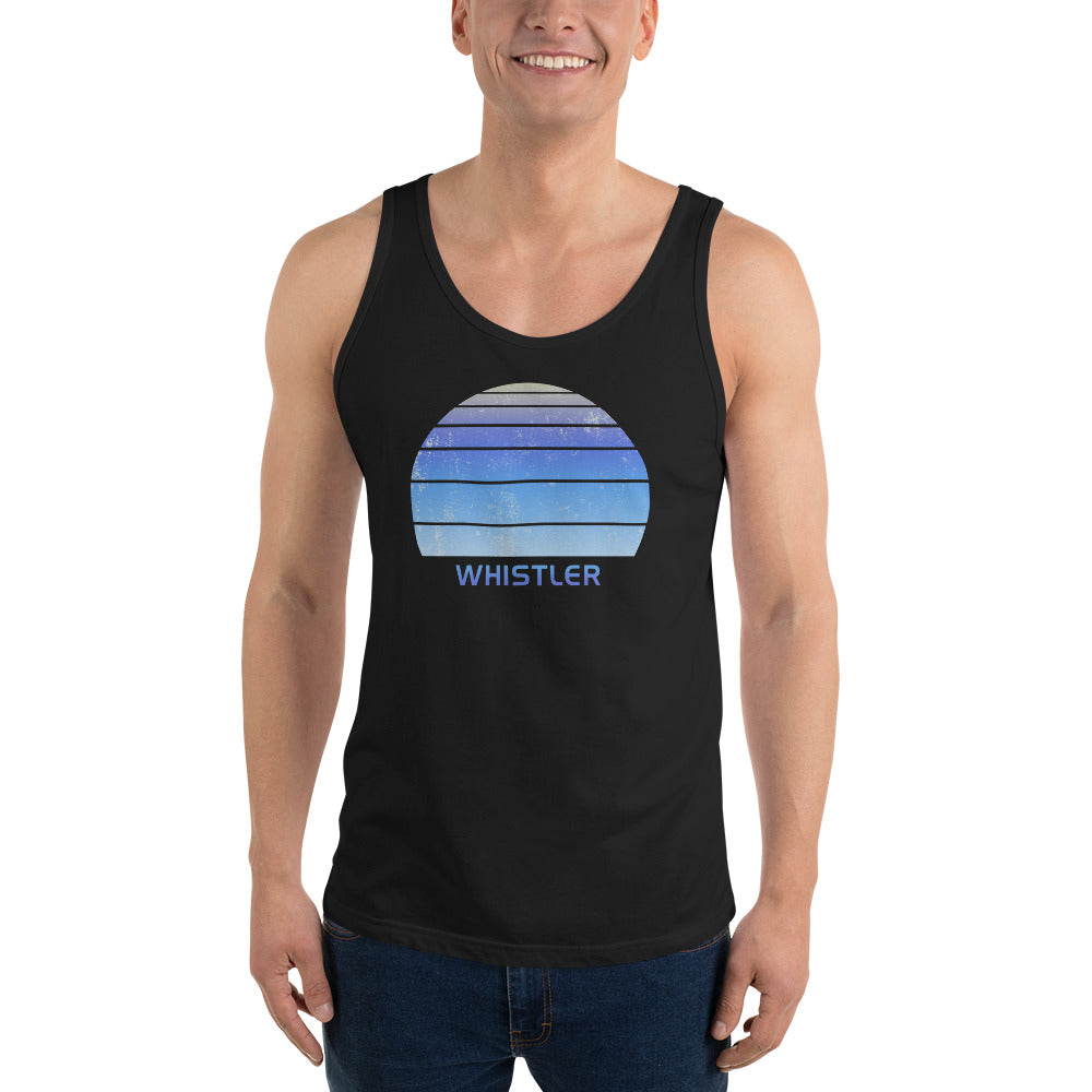 Retro Whistler Canada Ski Skiing Fan Unisex Tank Top