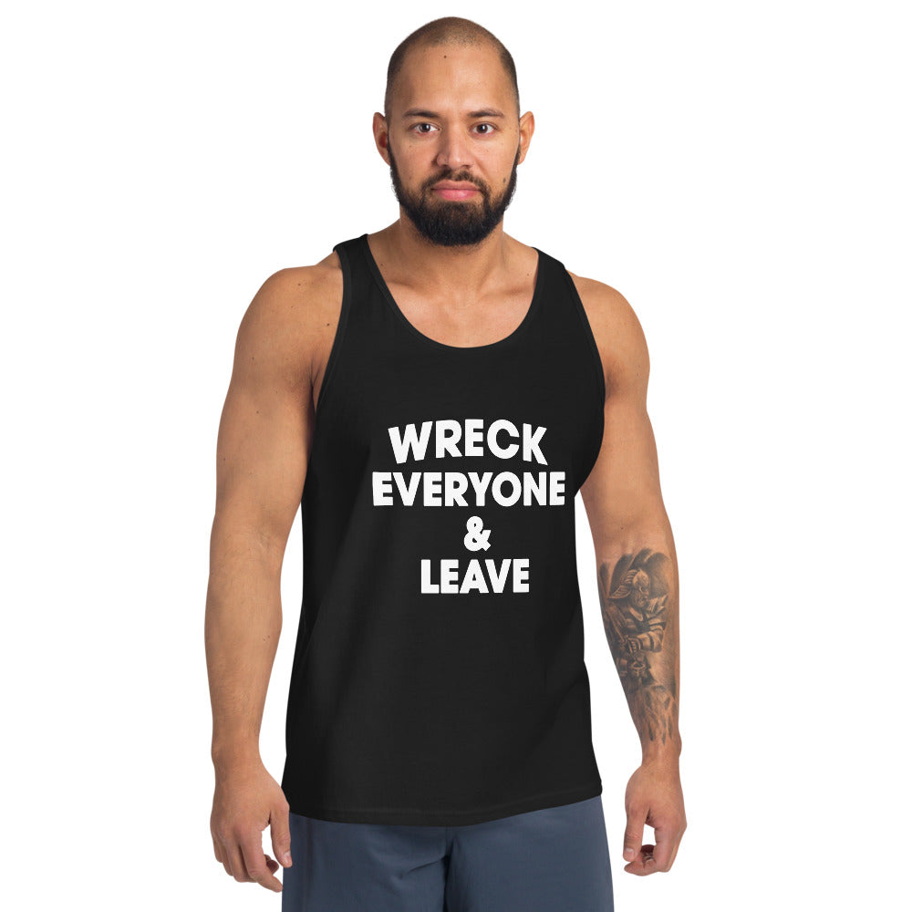 Wreck Everyone And Leave Wrestling Fan Funny Unisex Tank Top