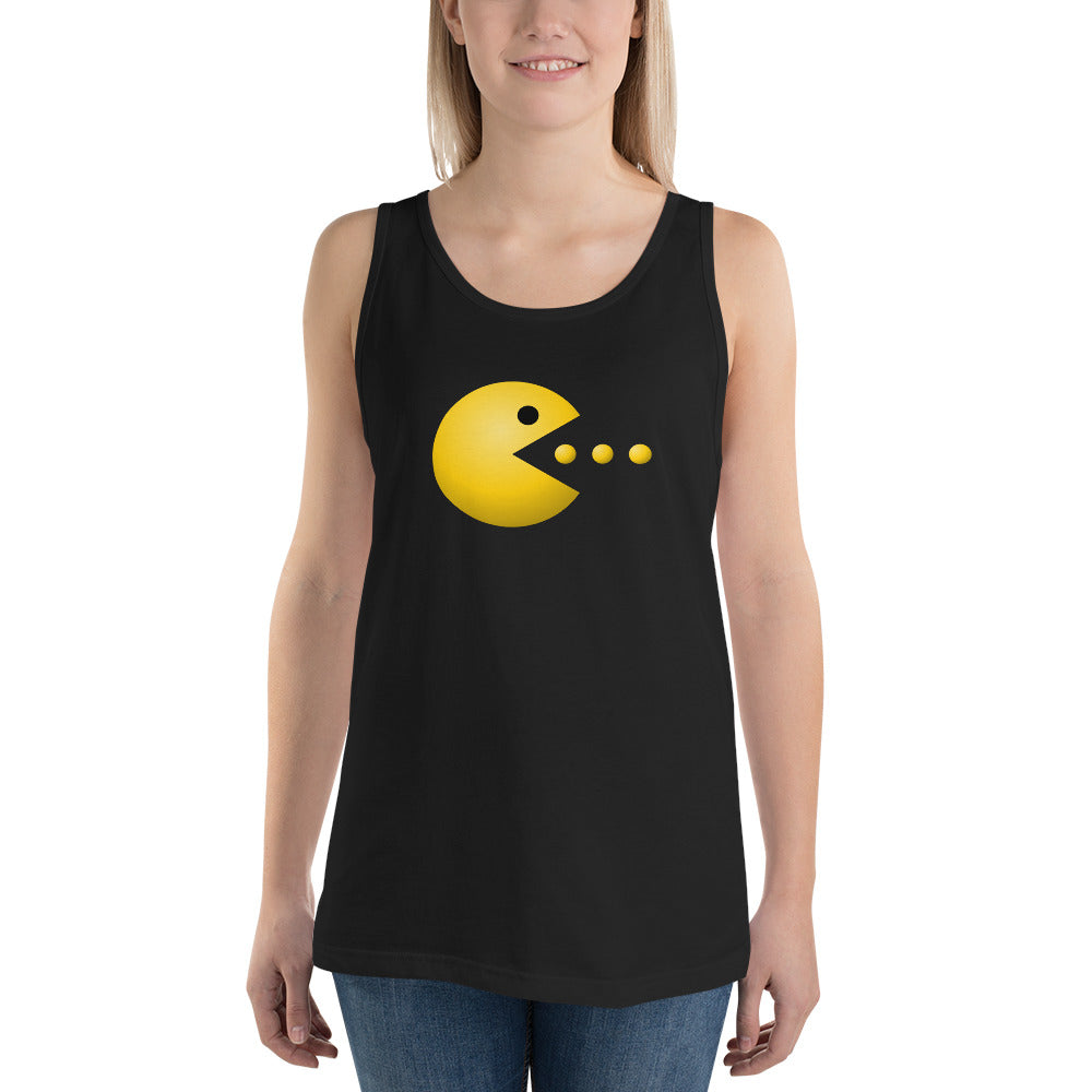 Retro Old School Video Game Fan Arcade Pac Man Gamer Unisex Tank Top