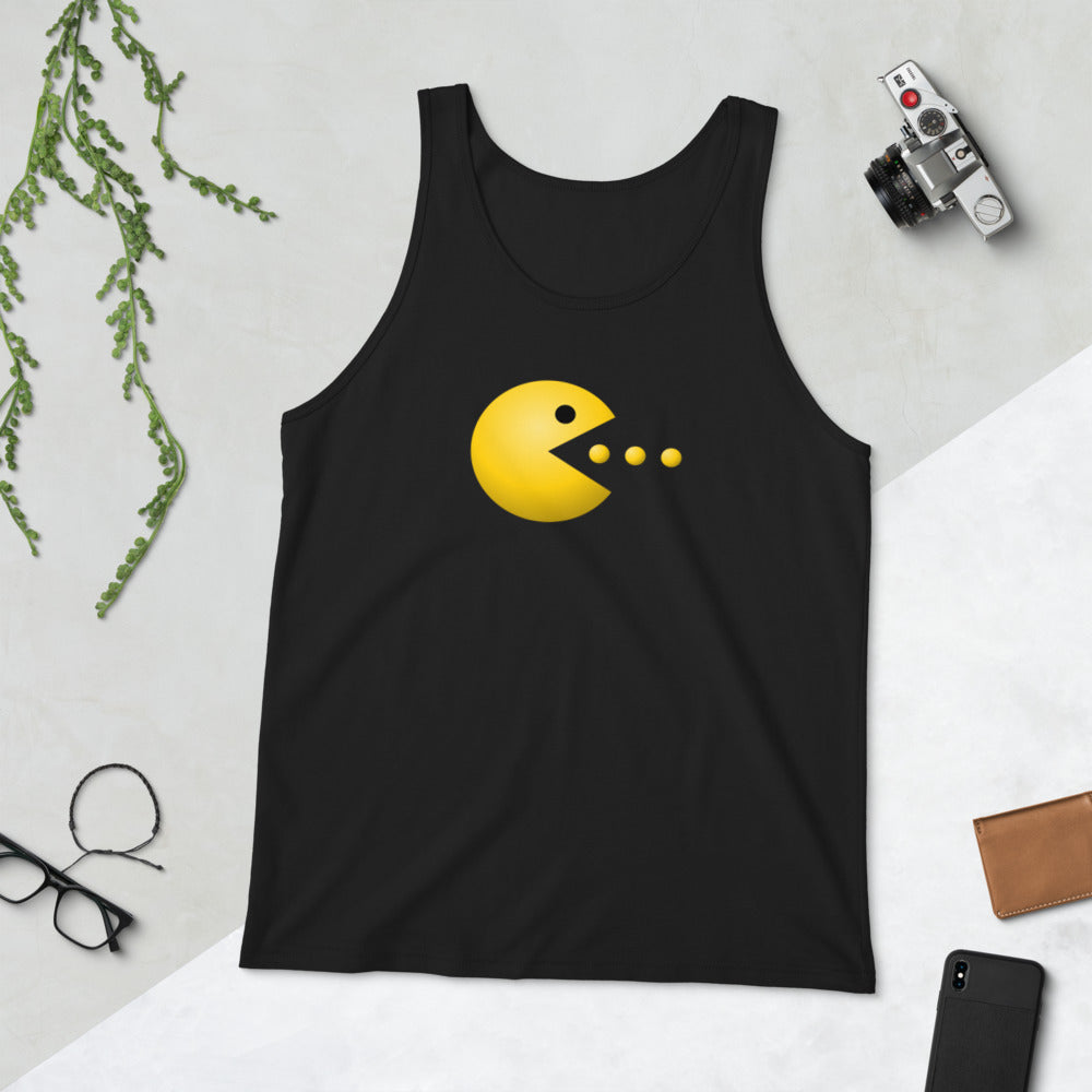 Retro Old School Video Game Fan Arcade Pac Man Gamer Unisex Tank Top