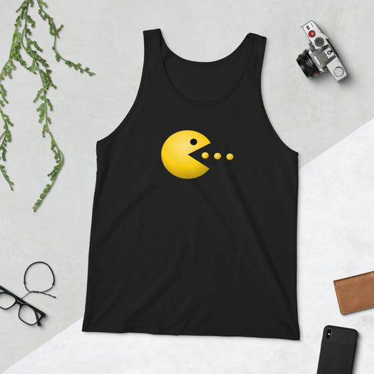 Retro Old School Video Game Fan Arcade Pac Man Gamer Unisex Tank Top
