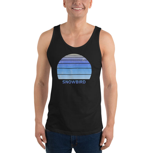 Retro Snowbird Utah Ski Skiing Fan Unisex Tank Top