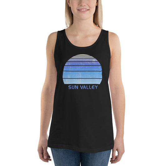 Retro Sun Valley Idaho Ski Skiing Fan Unisex Tank Top