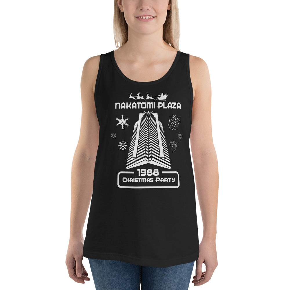 Funny Nakatomi Plaza Christmas Party Joke Parody Unisex Tank Top