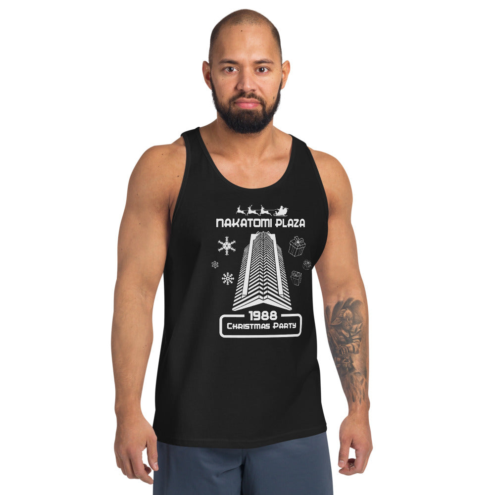 Funny Nakatomi Plaza Christmas Party Joke Parody Unisex Tank Top