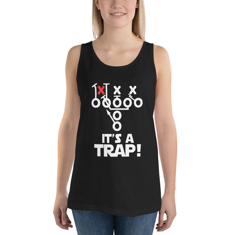 Funny Its A Trap Football Pro College Fans Joke Quote Unisex Tank Top