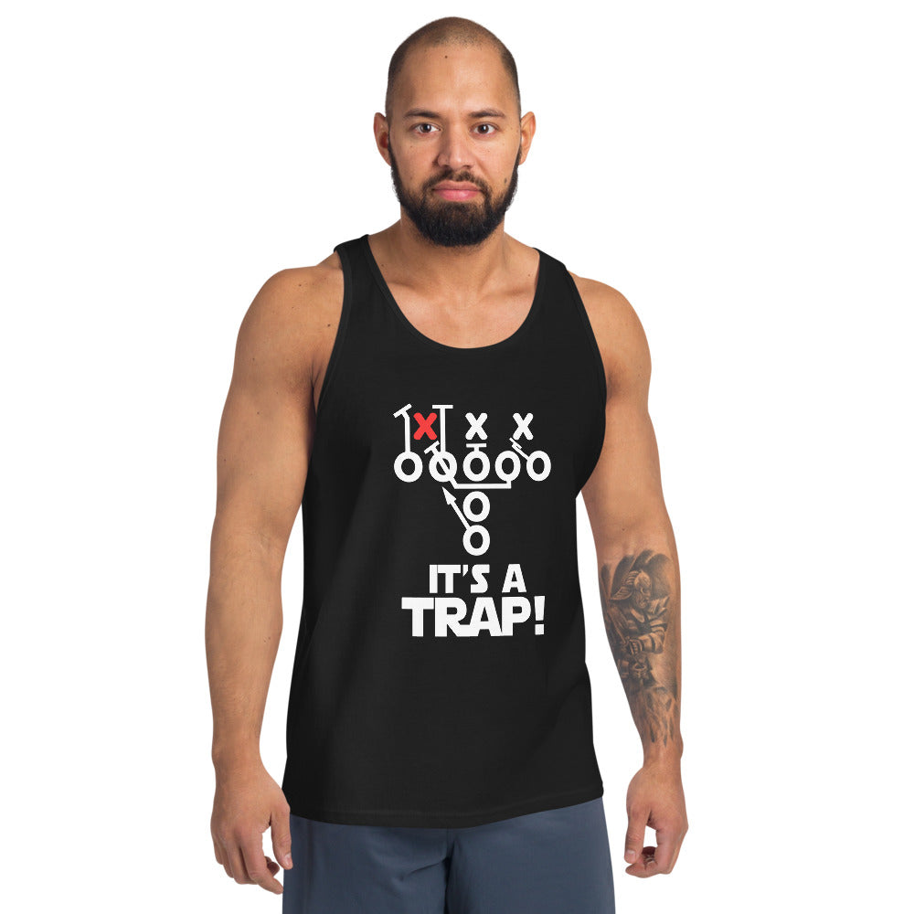 Funny Its A Trap Football Pro College Fans Joke Quote Unisex Tank Top