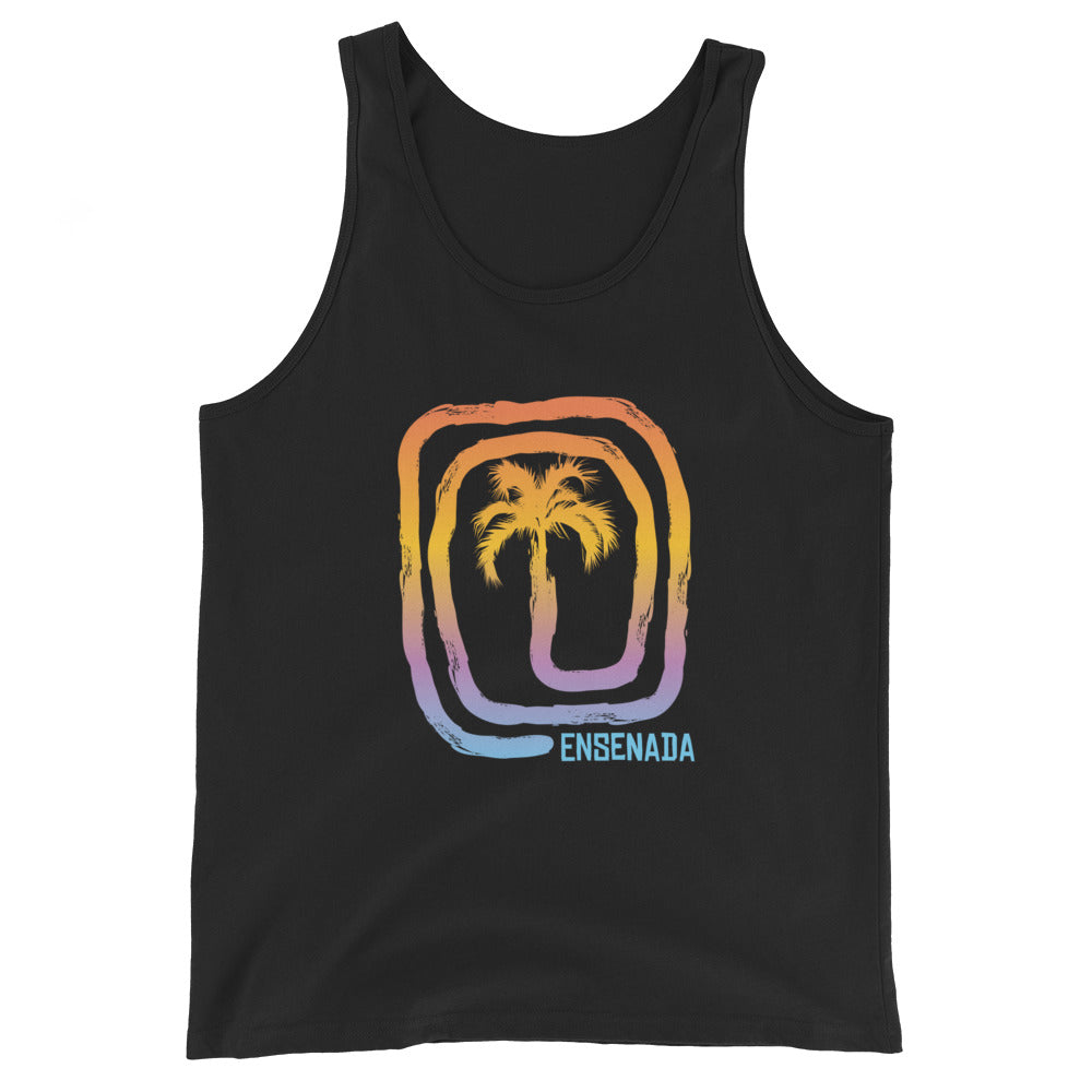 Cool Ensenada Mexico Palm Tree Souvenir Vacation Unisex Tank Top