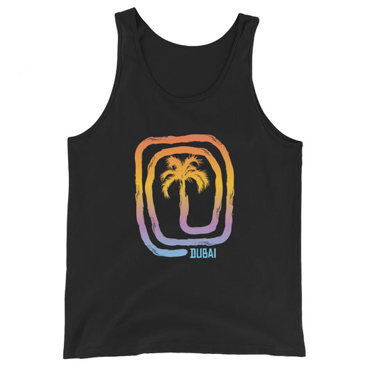 Cool Dubai UAE Palm Tree Souvenir Vacation Unisex Tank Top
