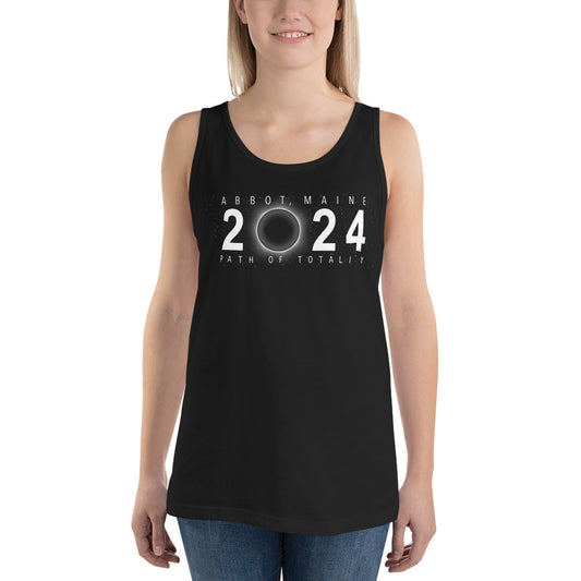 Solar Eclipse Abbot Maine Souvenir Path Of Totality April 8 2024 Unisex Tank Top