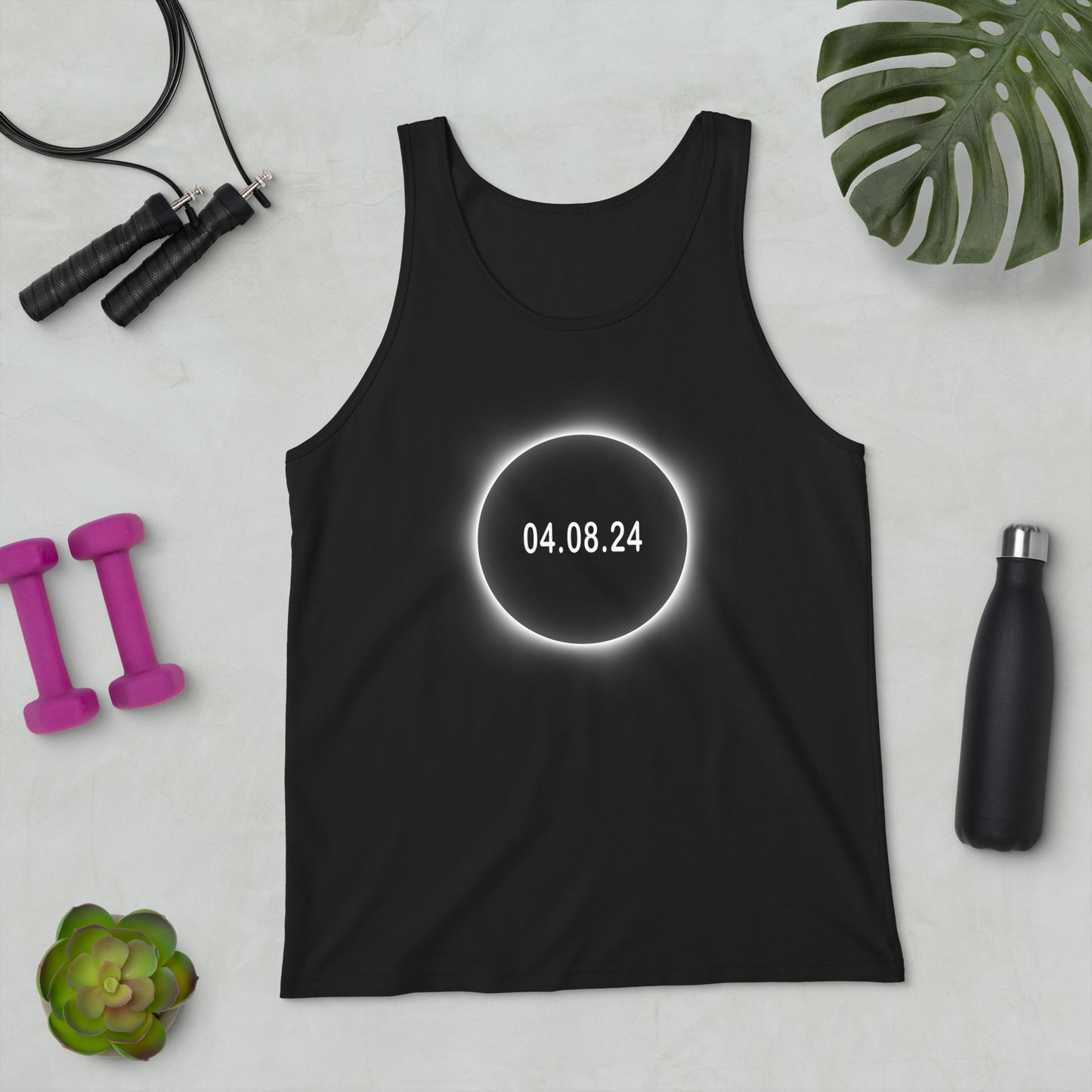 2024 Solar Eclipse Souvenir Memento April 8 Unisex Tank Top