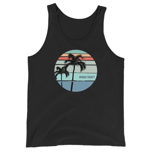 Cool Orange County California Palm Tree Vacation Souvenir Unisex Tank Top