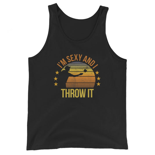 Funny Cornhole Fan Player Team Quote Joke Sarcastic Phrase Unisex Tank Top
