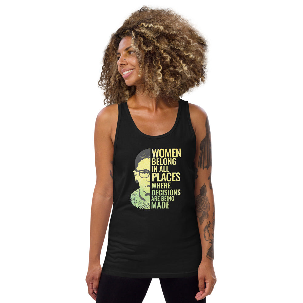 Ruth Bader Ginsburg Notorious RBG Quote Unisex Tank Top