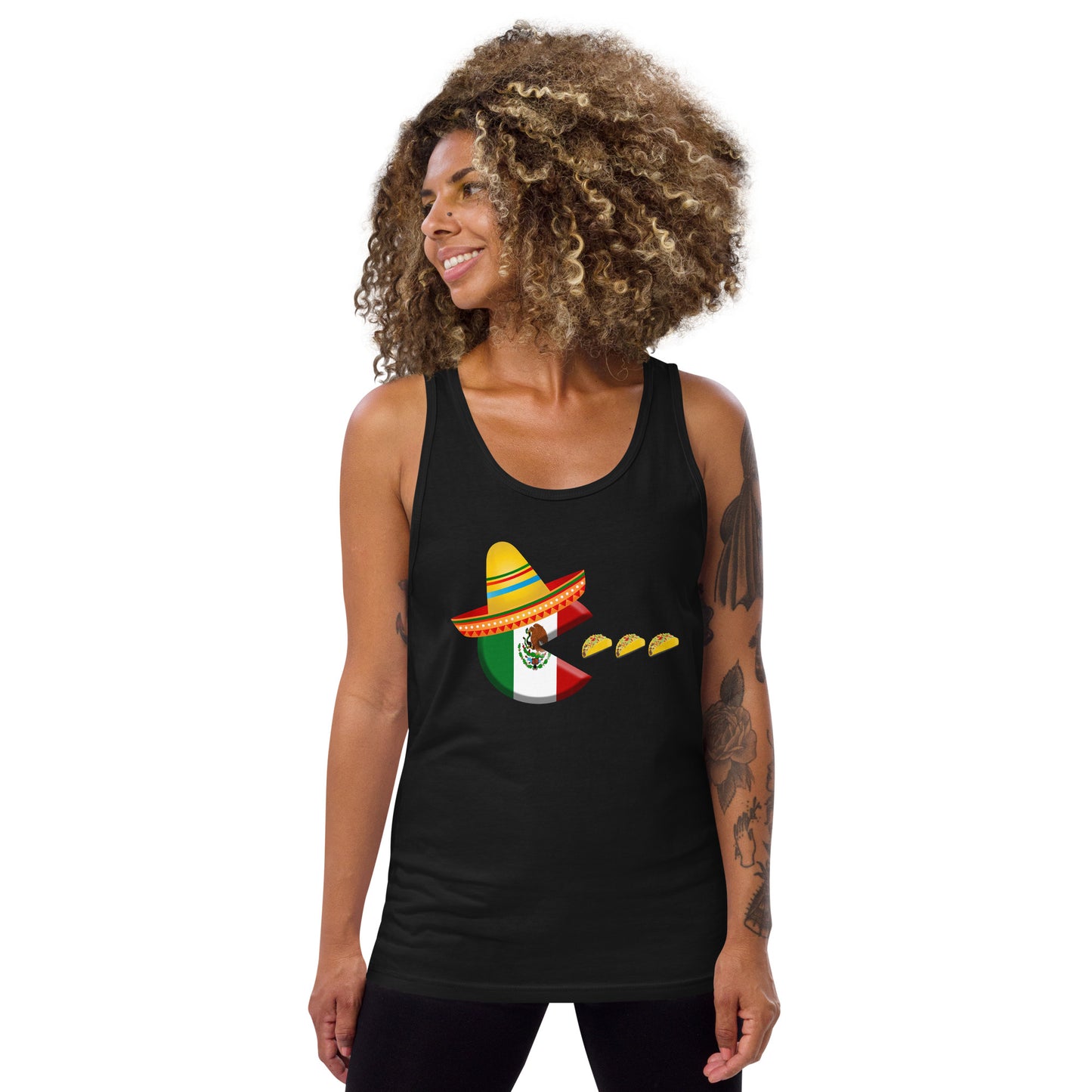 Funny Cinco De Mayo Taco Fan Unisex Tank Top