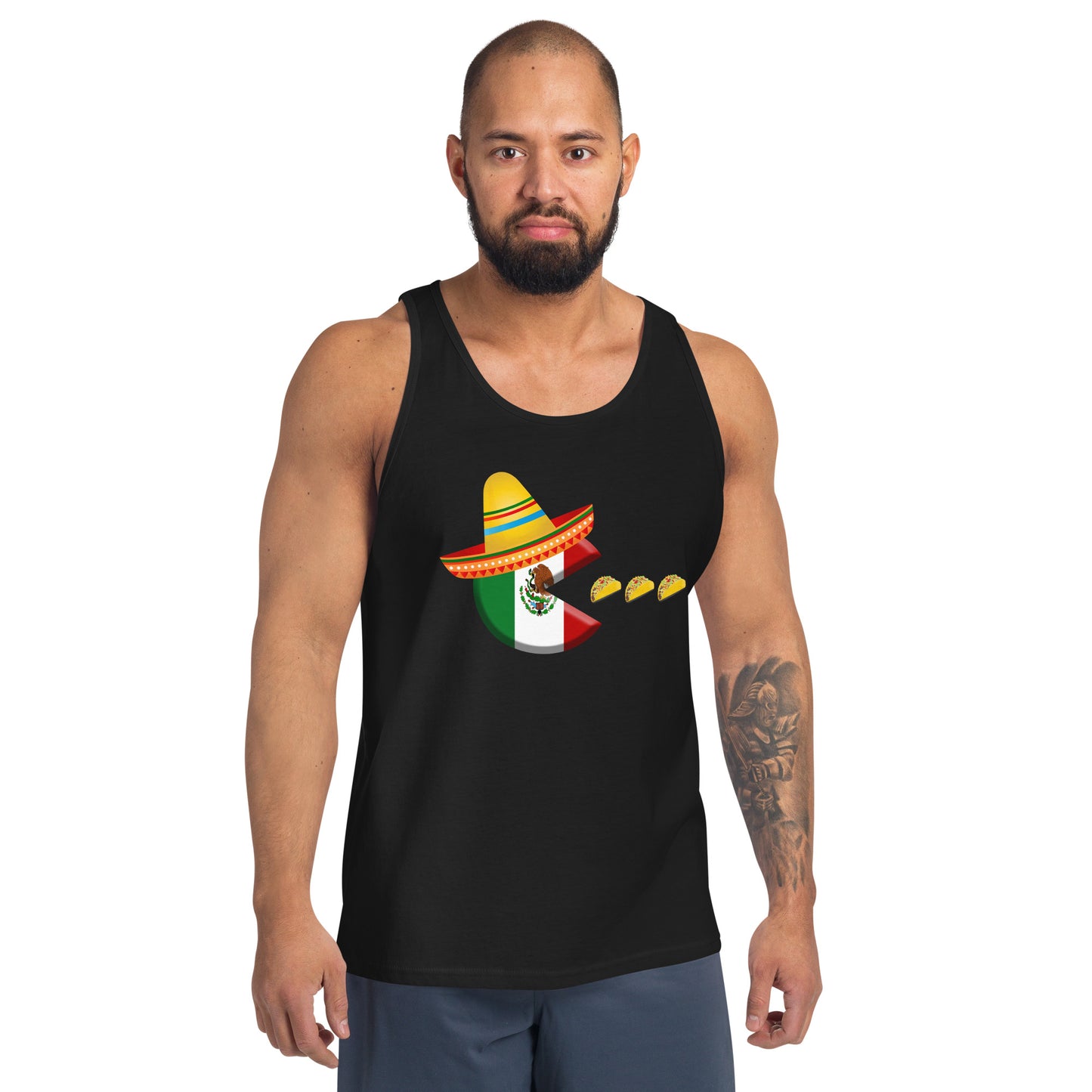 Funny Cinco De Mayo Taco Fan Unisex Tank Top