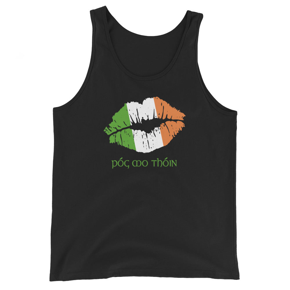 Pog Mo Thoin Funny St. Patrick's Day Ireland Flag Unisex Tank Top