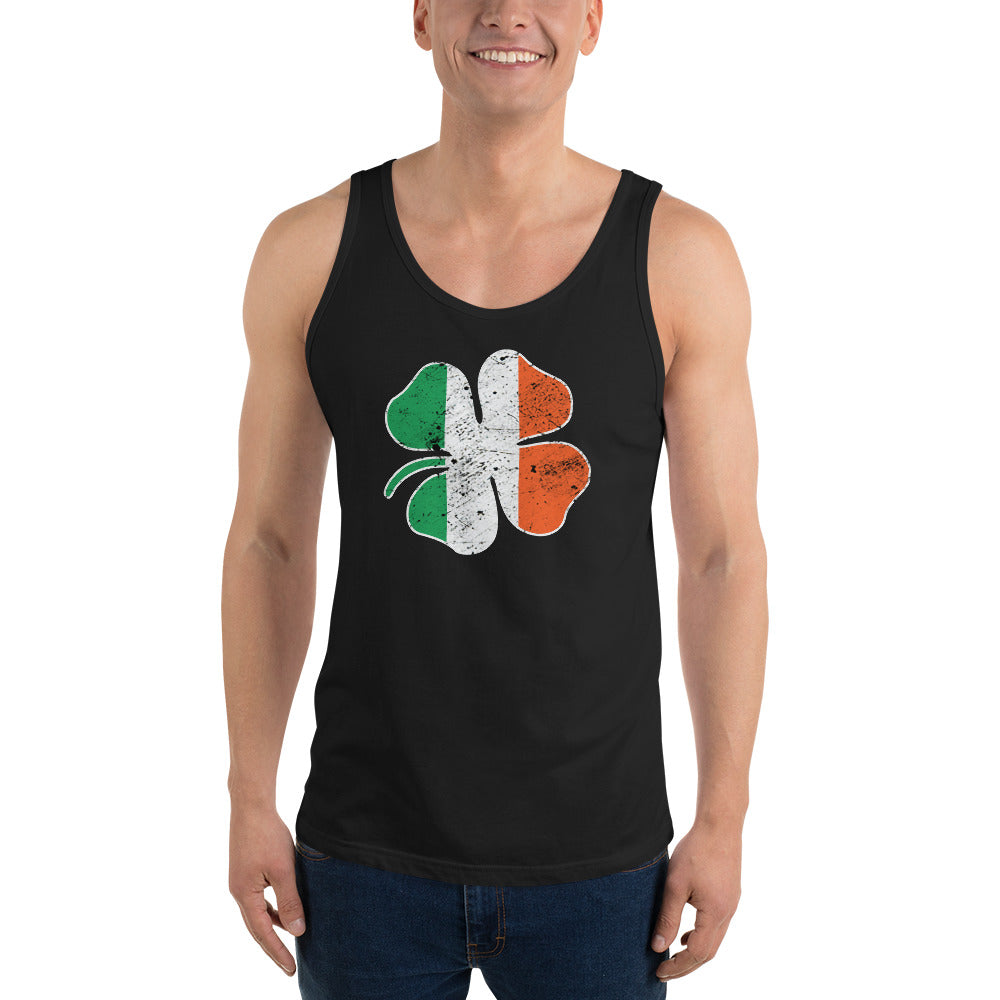 St. Patrick's Day Irish Flag Clover Shamrock Unisex Tank Top