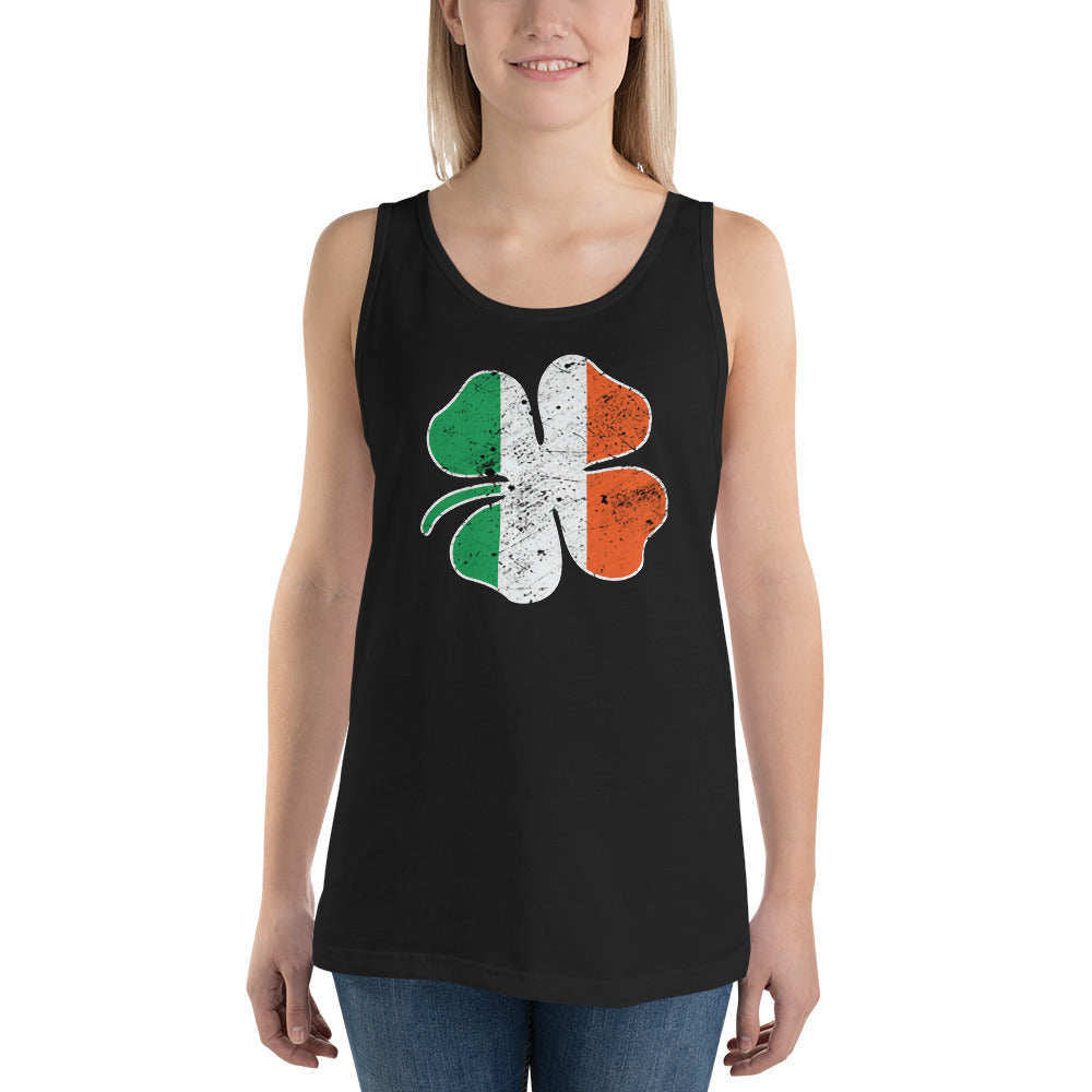 St. Patrick's Day Irish Flag Clover Shamrock Unisex Tank Top