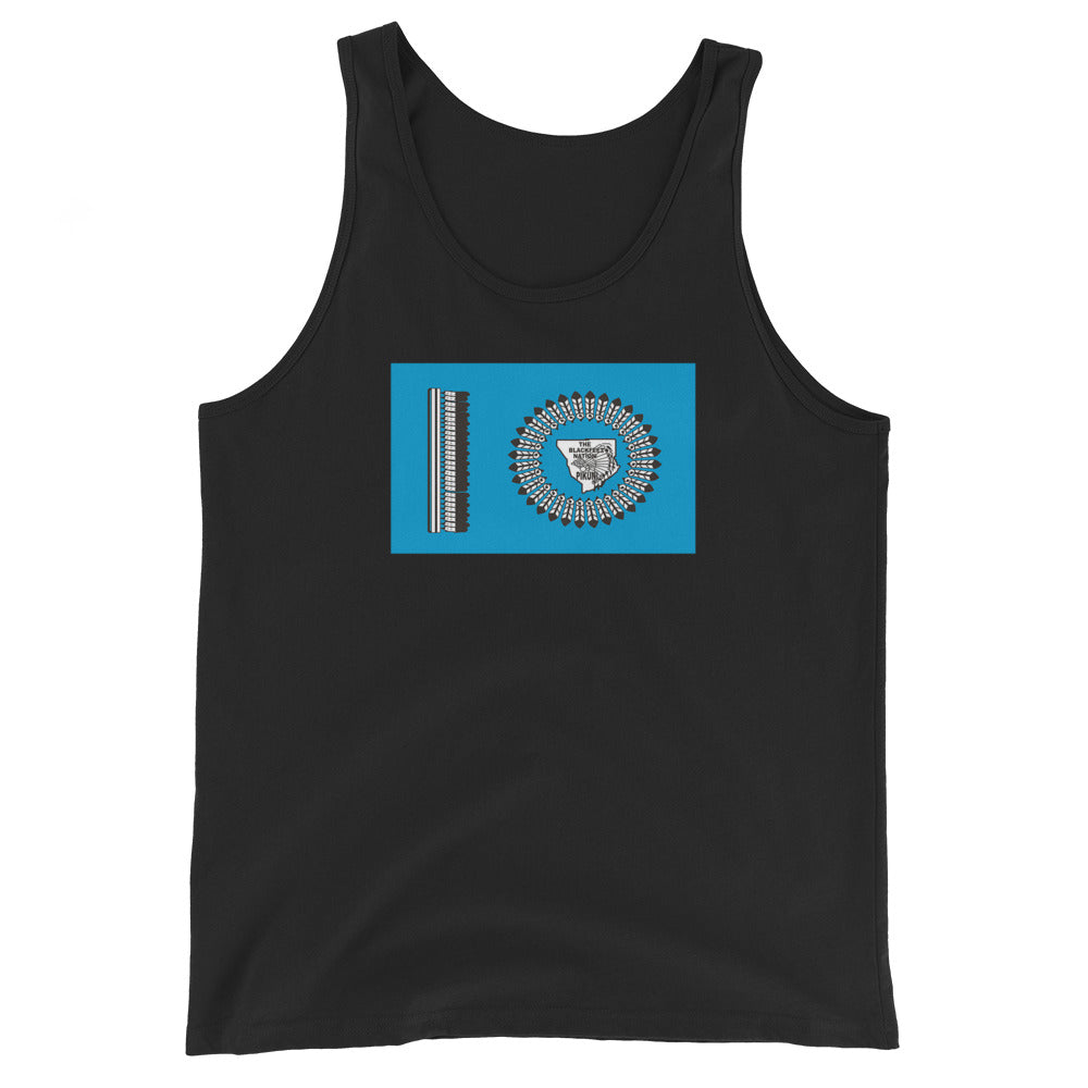 Blackfoot Indian Native American Pride Ancestry Tribe Flag Unisex Tank Top