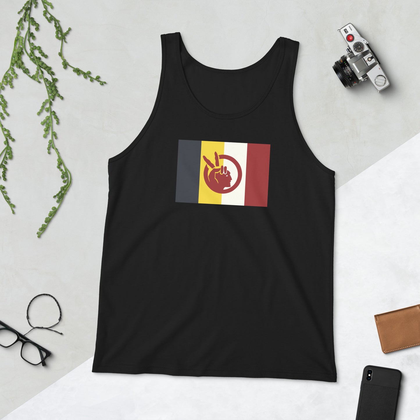 American Indian Movement Pride Flag Ancestry Native Tribe Unisex Tank Top