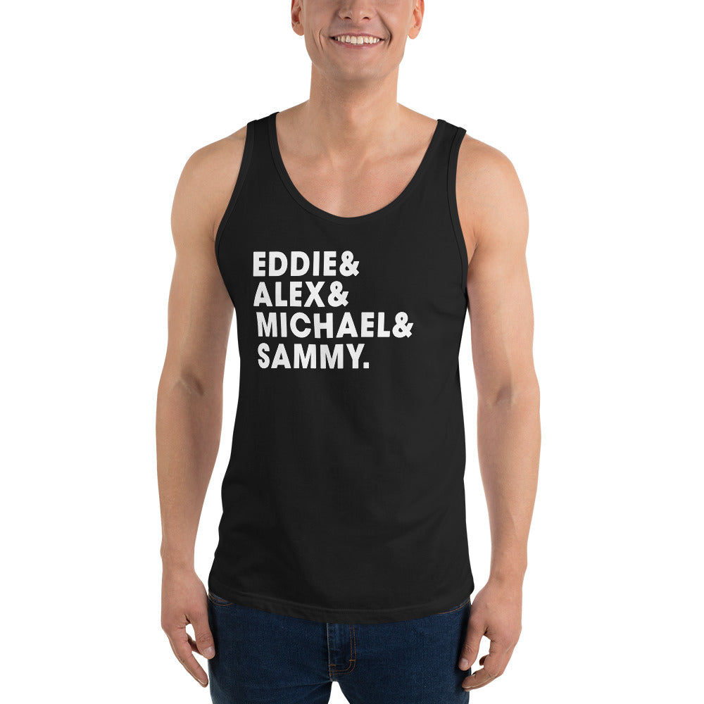 Eddie Alex Michael Sammy Classic Rock & Roll Music Band Fan Unisex Tank Top