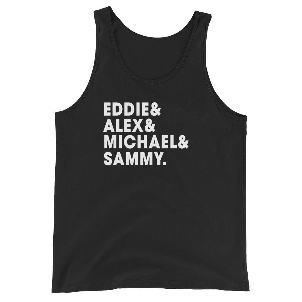 Eddie Alex Michael Sammy Classic Rock & Roll Music Band Fan Unisex Tank Top