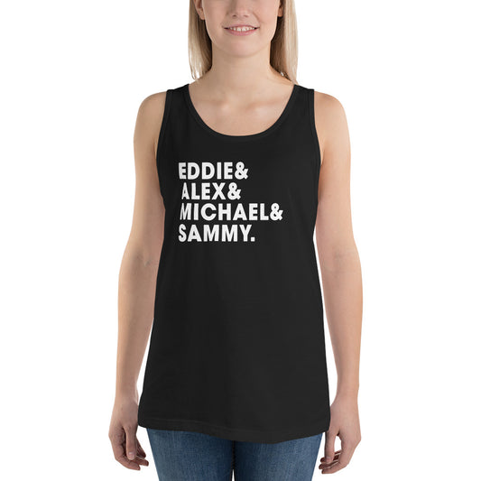 Eddie Alex Michael Sammy Classic Rock & Roll Music Band Fan Unisex Tank Top