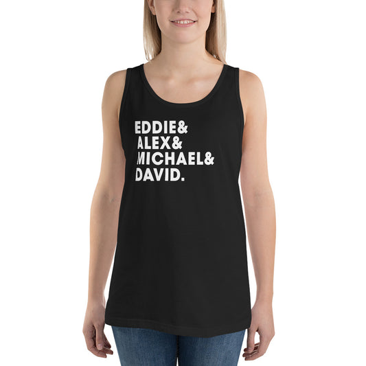 Eddie Alex Michael David Classic Rock & Roll Music Band Fan Unisex Tank Top