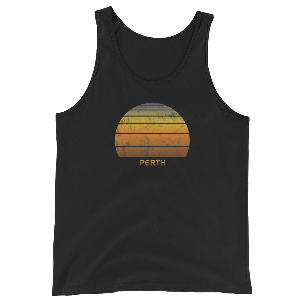 Retro Perth Australia Vacation Souvenir Unisex Tank Top