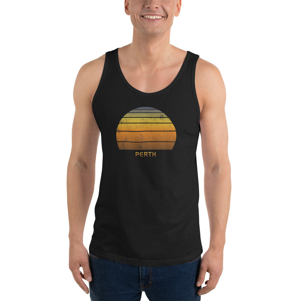 Retro Perth Australia Vacation Souvenir Unisex Tank Top