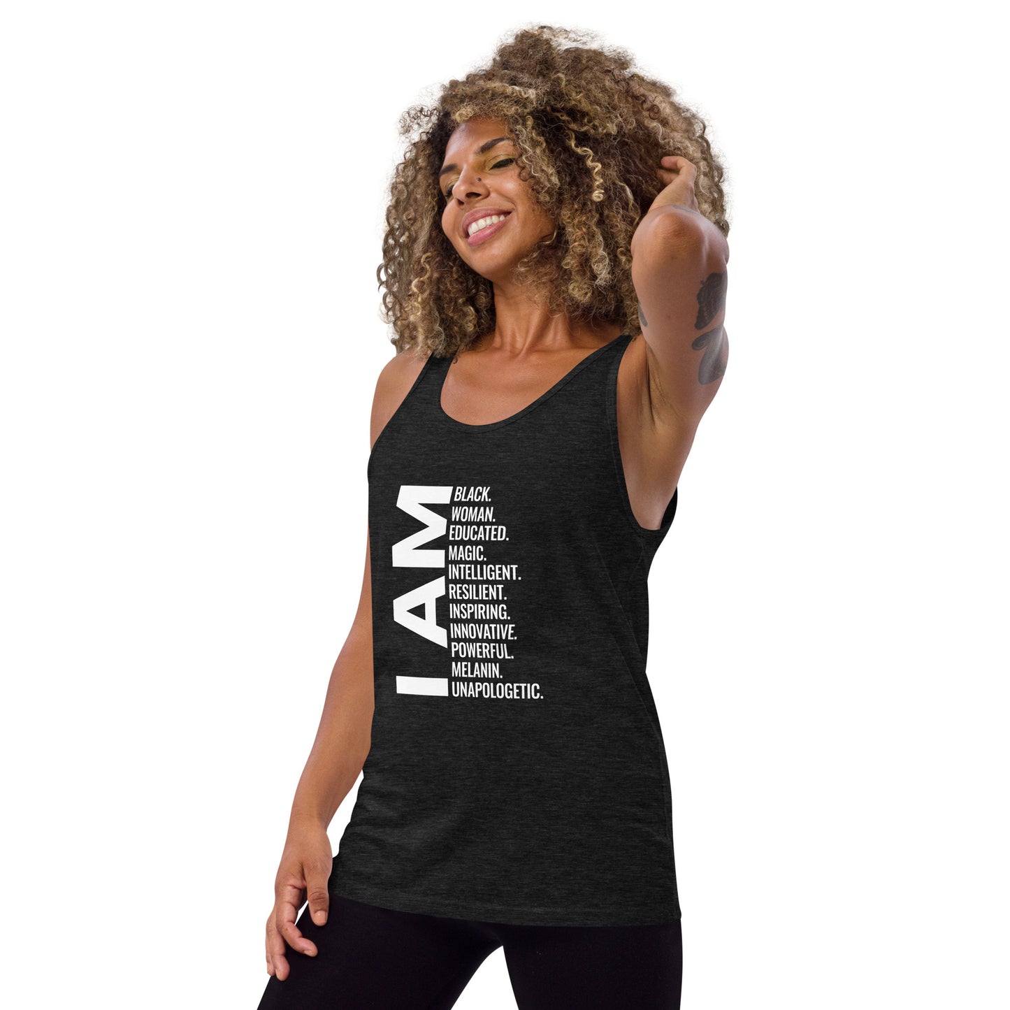 Black Women African American Pride Quote Unisex Tank Top