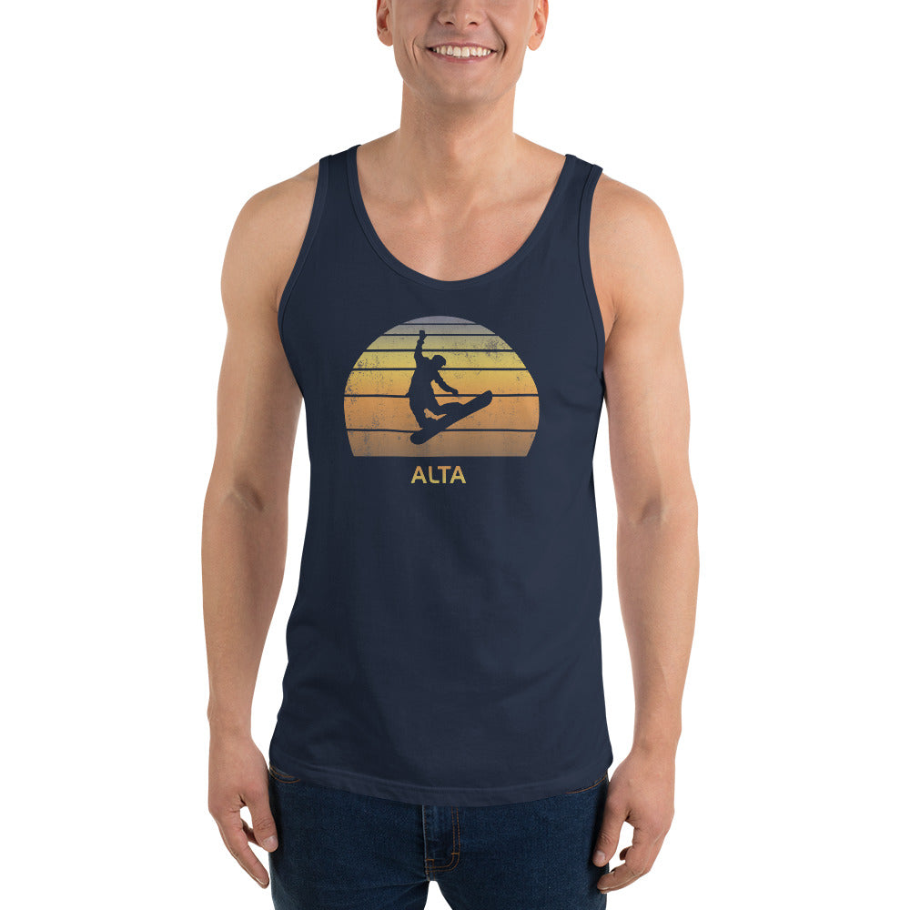 Retro Alta Utah Snowboarding Fan Unisex Tank Top