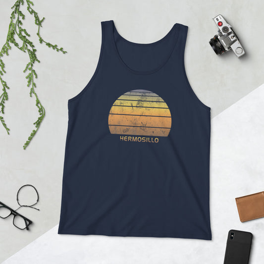 Retro Hermosillo Mexico Unisex Tank Top