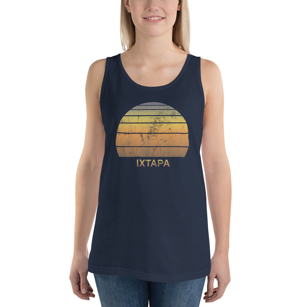 Retro Ixtapa Mexico Mexican Beach Vacation Souvenir Unisex Tank Top