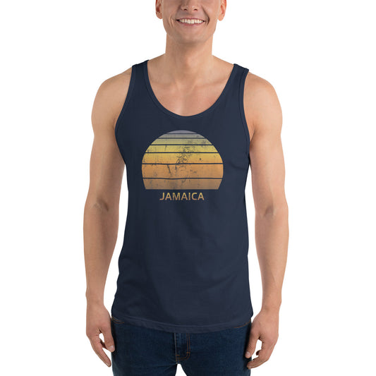 Retro Jamaica  Beach Vacation Souvenir Unisex Tank Top