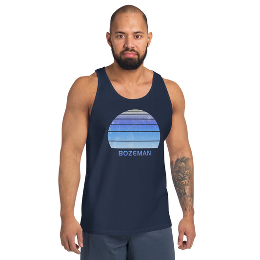 Retro Bozeman Montana Ski Skiing Fan Unisex Tank Top