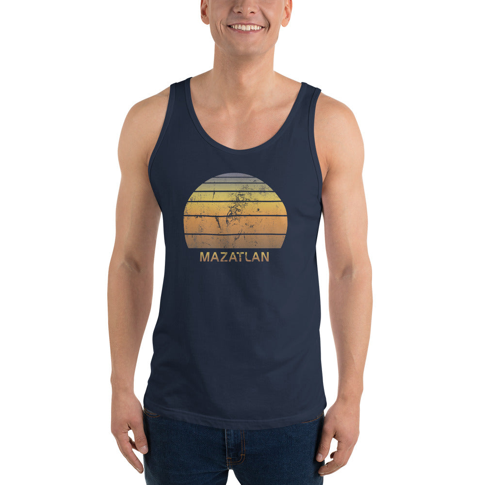 Retro Mazatlan Mexico Mexican Beach Vacation Souvenir Unisex Tank Top